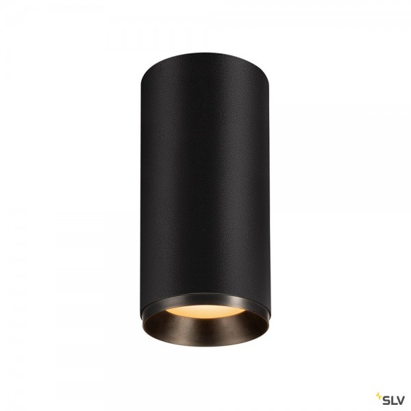 SLV 1004602 Numinos L, Deckenleuchte, schwarz, dimmbar Dali, LED, 28W, 2700K, 2440lm, 24°