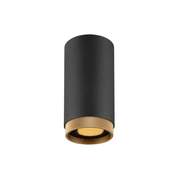 SLV 1011847 Grip! L, Deckenspot mit Dekoring, GU10, in Schwarz/Gold