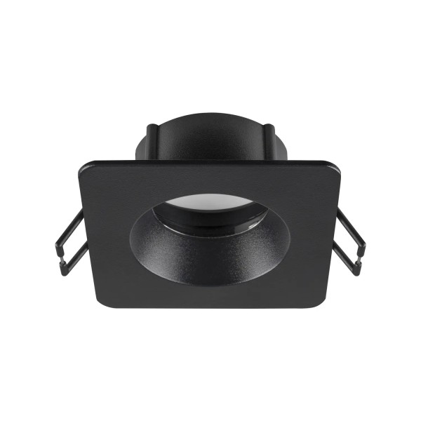 SLV 1007347 New Tria 68, Deckeneinbauring, schwarz, eckig, IP65, 8.2x8.2cm, Höhe 3.4cm