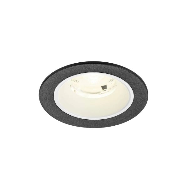 SLV 1009470 Numinos S, LED-Einbauspot, 6.7W, 4000K, 1050lm, 20°, in schwarz/weiß