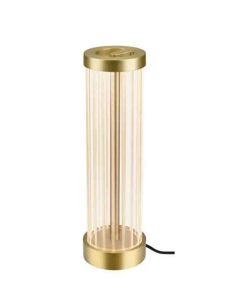 SLV 1008039 Quimera, LED-Tischlampe liniert, 4.3W, CCT 27/3K, in messing