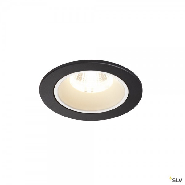 SLV 1003821 Numinos S, Deckeneinbauleuchte, schwarz/weiß, LED, 8,6W, 4000K, 790lm, 40°