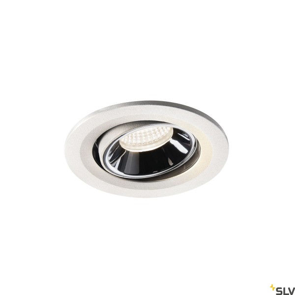 SLV 1005372 Numinos Move S, Deckeneinbauleuchte, weiß/chrom, LED, 8,6W, 4000K, 750lm, 55°