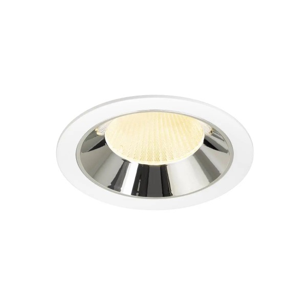 SLV 1009947 Numinos XL, LED-Einbauspot, 24W, 3000K, 3600lm, 20°, in weiß/chrom