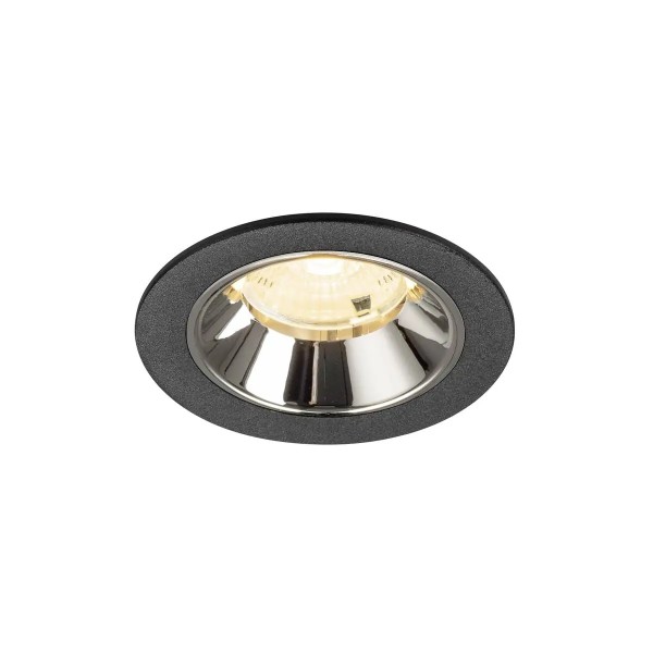 SLV 1009459 Numinos S, LED-Einbauspot, 6.7W, 3000K, 1050lm, 55°, in schwarz/chrom
