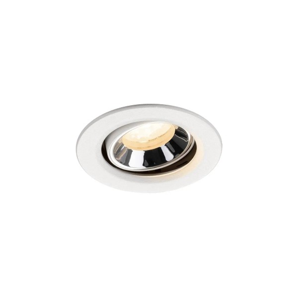 SLV 1009339 Numinos Move XS, LED-Einbaustrahler, 6.9W, 2700K, 900lm, 40°, in weiß/chrom