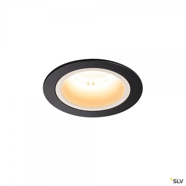 SLV 1003866 Numinos M, Deckeneinbauleuchte, schwarz/weiß, LED, 17,55W, 3000K, 1600lm, 20°