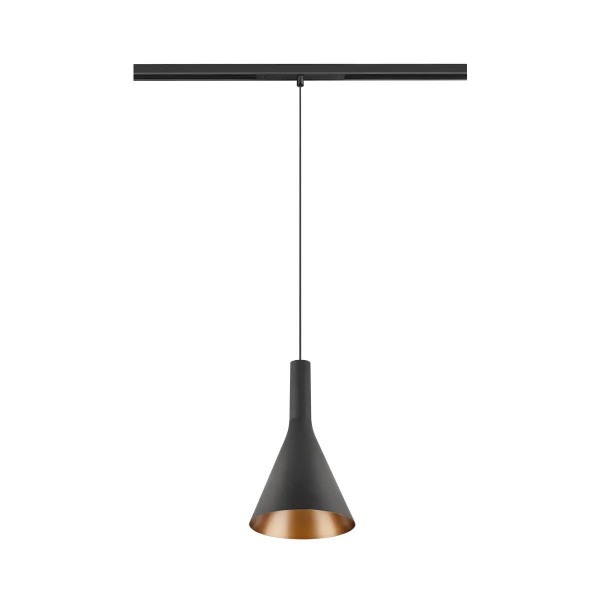 SLV 1010801 Lalu Set Cone 15, 48V LED-Hängelampe Konisch, DALI, 9W, 27/3K, in schwarz/bronze