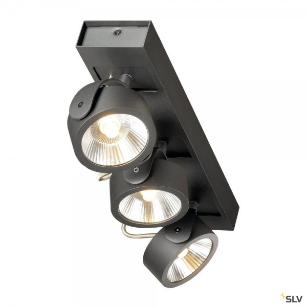 SLV 1000131 Kalu, Strahler, schwarz, dimmbar C, LED, 47W, 3000K, 3000lm, 60°