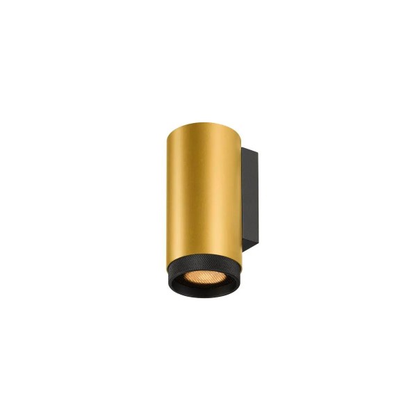 SLV 1011880 Grip! L, Up or Down Wandleuchte mit Dekoring, GU10, in Gold/Schwarz