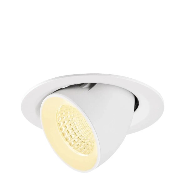 SLV 1009575 Numinos Gimble M, LED-Einbauleuchte, 12W, 3000K, 1800lm, 55°, in weiß