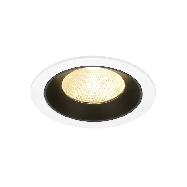 SLV 1009783 Numinos L, LED-Einbauspot, 17W, 3000K, 2500lm, 20°, in weiß/schwarz