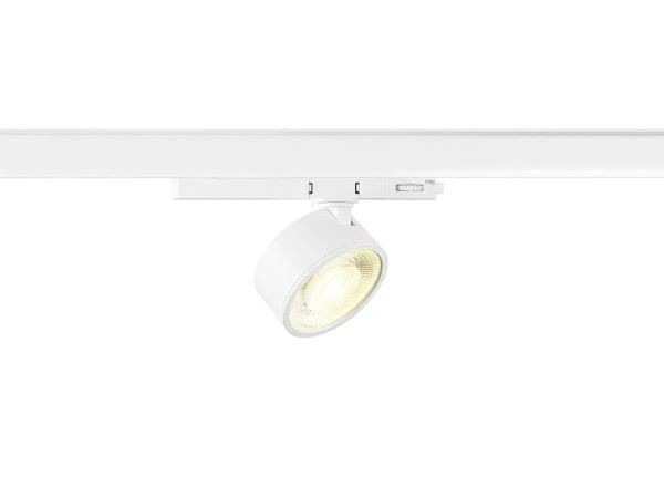 SLV 1010248 Kalu 2.0, Flacher 3-Phasen LED-Spot Rund, dimmbar, 10W, 4000K, in weiß