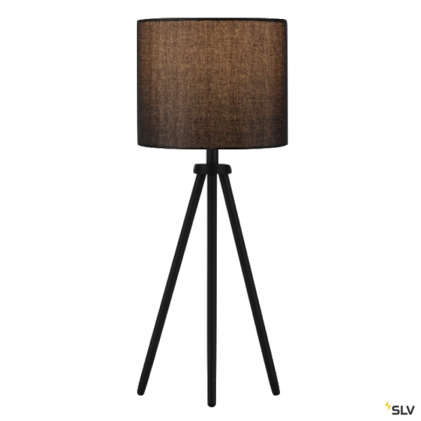 SLV 155540 + 1001451 Fenda, Tischleuchte, schwarz, Ø20cm, E27, max.40W