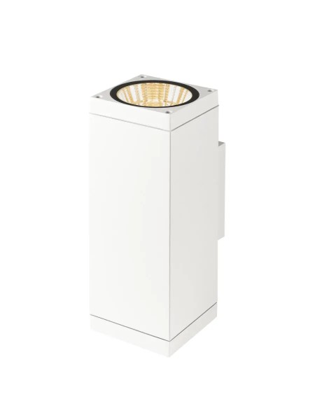 SLV 1010188 Theo Pro L, LED-Außenwandlampe Up Down Eckig DALI, IP65, 20W, 27K, in weiß