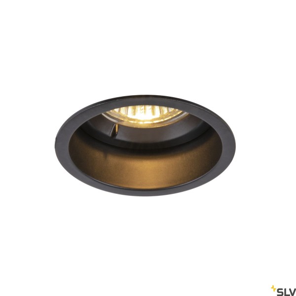 SLV 1005435 Horn, Deckeneinbauleuchte, schwarz, IP44, GU10