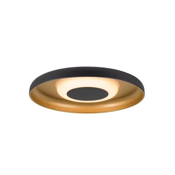 SLV 1010217 Motuna, LED Wand- & Deckenleuchte Rund, dimmbar, 10W, 2700K, in Schwarz/Gold