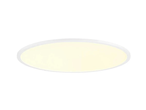 SLV 1010422 Panel 60, Flaches LED-Panel Rund, dimmbar, UGR19, 29W, CCT 3/4K, in weiß