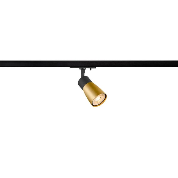 SLV 1008251 Puri 2.0 Dome, 1-Phasen Spot, GU10, in schwarz/gold
