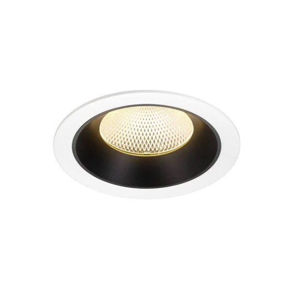 SLV 1009948 Numinos XL, LED-Einbauspot, 24W, 3000K, 3600lm, 40°, in weiß/schwarz