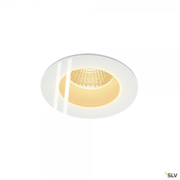 SLV 114441 Patta-F, Deckeneinbauleuchte, weiß, IP65, dimmbar C+L, LED, 12W, 3000K, 860lm