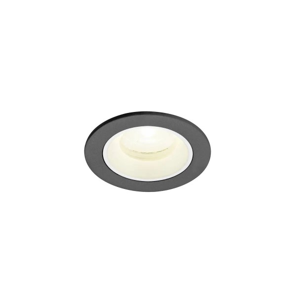 SLV 1009308 Numinos XS, LED-Einbauspot, 6.9W, 4000K, 1000lm, 20°, in schwarz/weiß