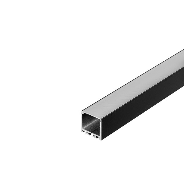 SLV 213610 Glenos 3030, Aufbauprofil, schwarz matt, B/H/L 3,5x3,5x100cm, LED Strips max.B.3cm