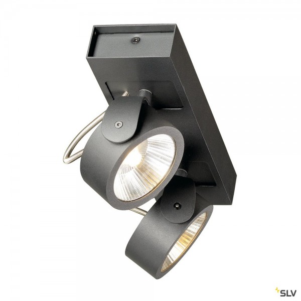 SLV 1000129 Kalu, Strahler, schwarz, dimmbar C, LED, 34W, 3000K, 2000lm, 60°