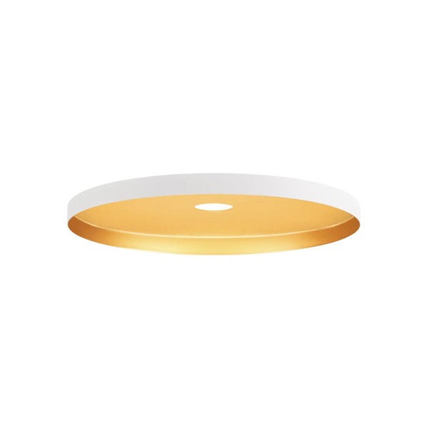 SLV 1007546 Lalu Plate 22, Lampenschirm, weiß, gold, D:22cm, H:1.5cm
