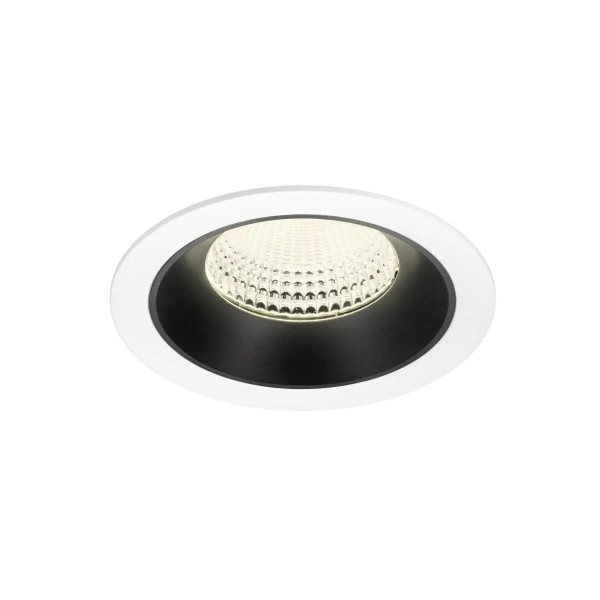 SLV 1009969 Numinos XL, LED-Einbauspot, 24W, 4000K, 3800lm, 55°, in weiß/schwarz