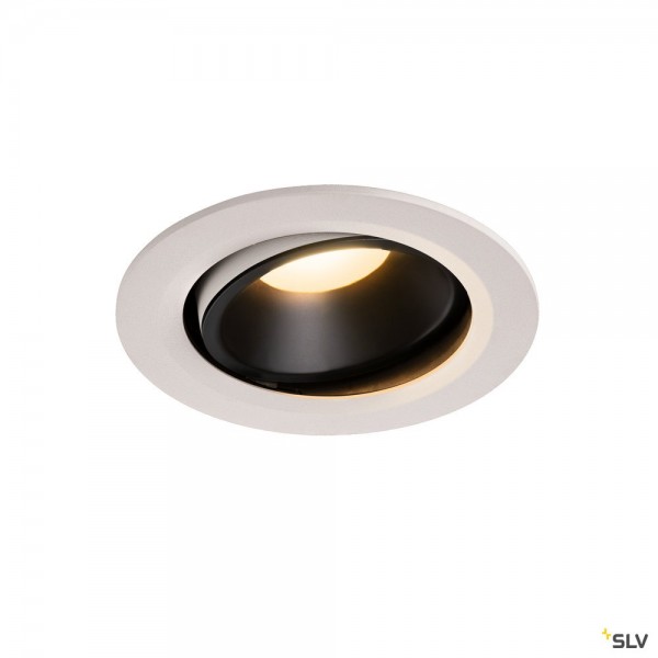 SLV 1003664 Numinos Move L, Deckeneinbauleuchte, weiß/schwarz, LED, 25,41W, 3000K, 2150lm, 40°