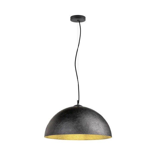 SLV 1008535 Forchini 50, Lampenschirm Hängelampe E27, in schwarz/gold