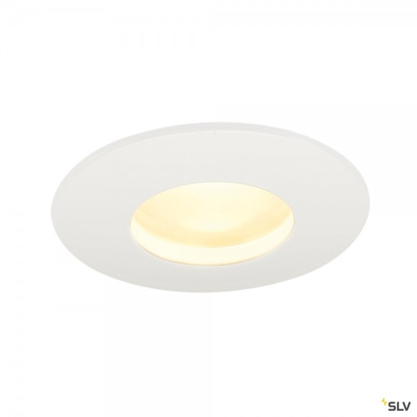 SLV 114461 Out 65, Deckeneinbauleuchte, weiß, IP65, dimmbar C+L, LED, 12W, 3000K, 640lm