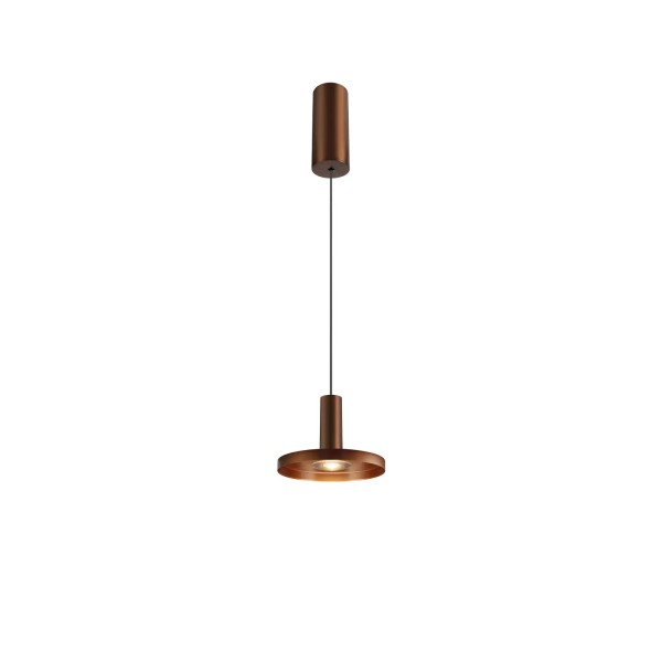 SLV 1007520 Lalu Plate 15, LED Hängeleuchte, bronze, dimmbar, 9.5W, 3000K, 680lm