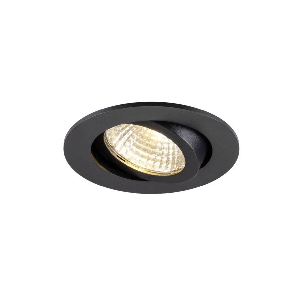 SLV 1009023 New Tria 68 Airtight, LED-Deckeneinbaustrahler IP23, DIM, 7.5W, 3K, in schwarz