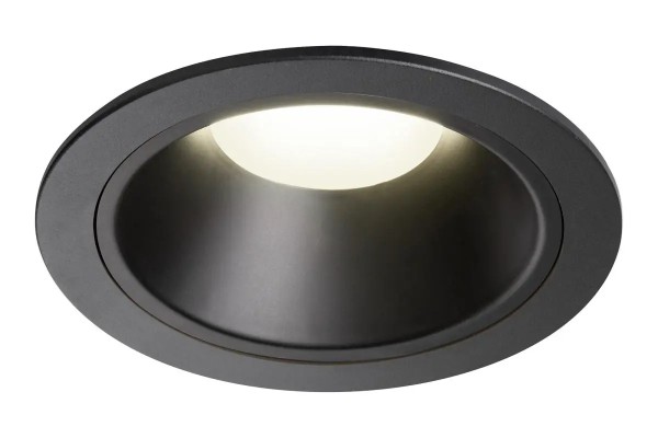 SLV 1009957 Numinos XL, LED-Einbauspot, 24W, 4000K, 3800lm, 40°, in schwarz