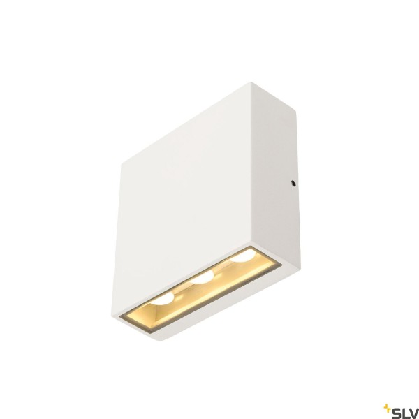 SLV 1005125 Big Quad, Außenwandleuchte, weiß, up&down, IP54, LED, 8,2W, 3000K, 640lm