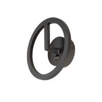 SLV 1007916 Q-Ring, LED-Wandleuchte außen, mit Sensor, IP54, 10W, 3000K, in schwarz SLV 1007916 Q-Ring, LED-Wandleuchte außen, mit Sensor, IP54, 10W, 3000K, in schwarz