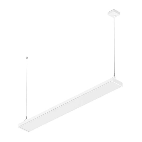 SLV 1011577 Worklight P Line 1500, Büro LED-Hängeleuchte DALI, weiß, 33-62W, 3/4K, bis 148 lm/W