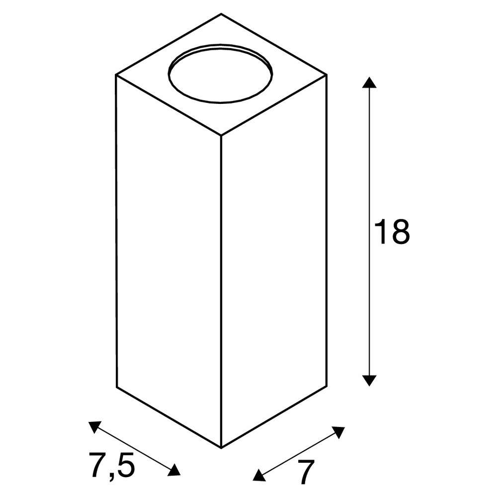 SLV 229525 Theo Wall, Wandleuchte, anthrazit, IP44, QPAR51, GU10, max