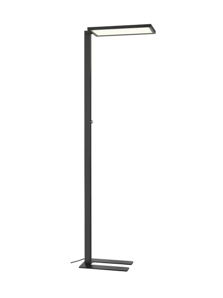 SLV 1010393 Worklight Easy, LED Büro Stehleuchte Up/Down, dimmbar, 60W, 4000K, in schwarz