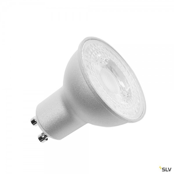 SLV 1005075 Leuchtmittel, grau, dimmbar, QPAR51, GU10, LED, 6W, 2700K, 450lm, 38°