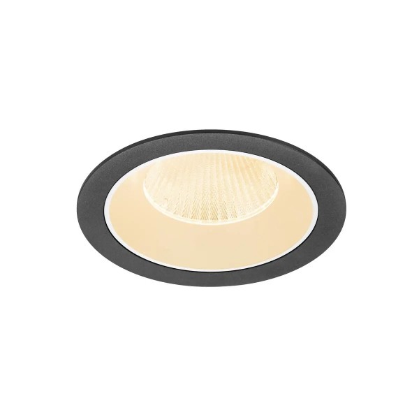 SLV 1009919 Numinos XL, LED-Einbauspot, 24W, 2700K, 3500lm, 20°, in schwarz/weiß