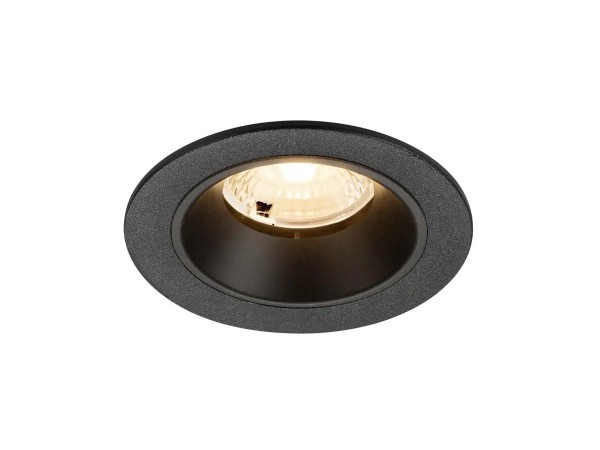 SLV 1009436 Numinos S, LED-Einbauspot, 6.7W, 2700K, 1000lm, 40°, in schwarz