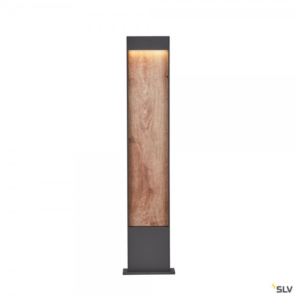 SLV 1002959 Flatt Pole 100, Wegeleuchte, anthrazit/braun, IP65, LED, 9,7W, 3000K/4000K, 400lm