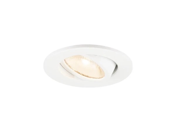 SLV 1009002 New Tria 45, LED-Deckeneinbauleuchte IP44, 4W, 2700K, 24°, in weiß