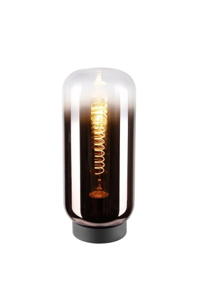 SLV 1010346 Pantilo Slim, Glas-Zylinder Tischlampe D14cm, dimmbar, E27, in kupfer