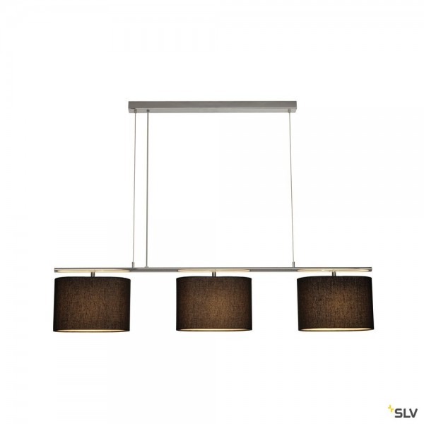 SLV 155870 Triadem, Pendelleuchte, schwarz, E27, max.3x60W