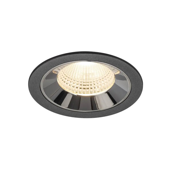 SLV 1009764 Numinos L, LED-Einbauspot, 17W, 2700K, 2400lm, 55°, in schwarz/chrom