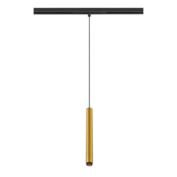 SLV 1008458 Grip! S, 48V LED-Hängeleuchte, DALI, 9.8W, 2700K, in gold/schwarz